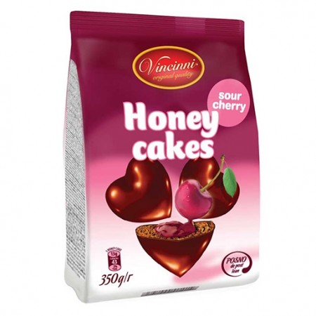 Vincinni Honey Cakes Cherry 350gr 