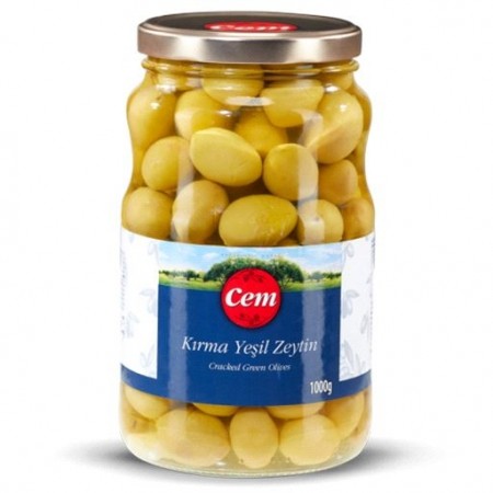 Cem Green Olives Cracked 1700ml (1,7 KG)