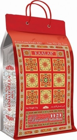 KAALAR BASMATI RIS 1121 SELLA XXL 5 KG (5000 Gr)