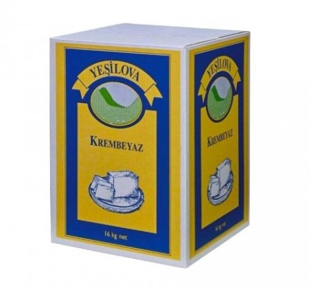 Yesilova 16kg Fetaost, krembeyaz 40% fett
