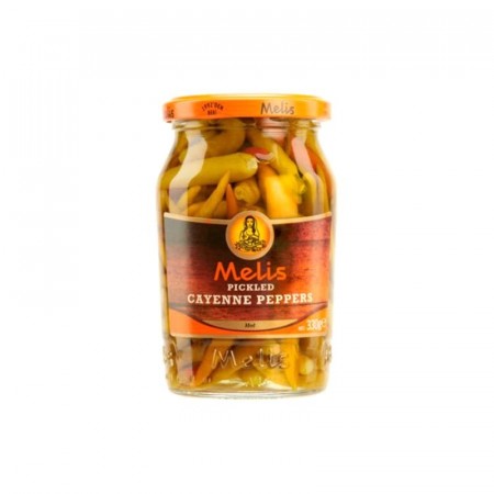 Melis Pickled Hot Cayenne Peppers 370ml