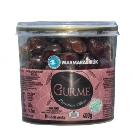Marmarabirlik Svarte Oliven Gurme M 400gr