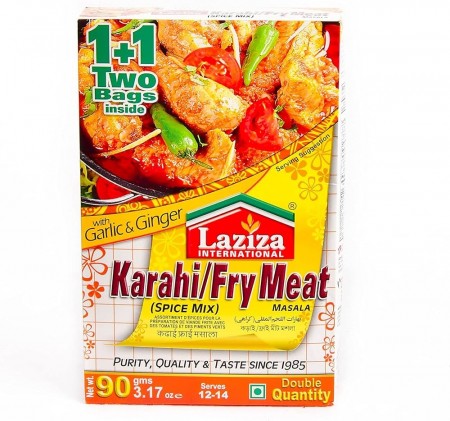 Laziza Karahi-Fry Meat with Garlic & Ginger: