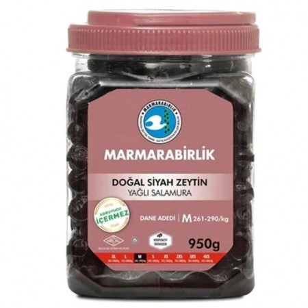 Marmarabirlik Svarte Oliven Pet Super M 950gr