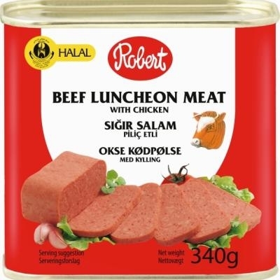 ROBERT BEEF LUNCHEON MEAT WITH CHICKEN 340 GR.((Halal))
