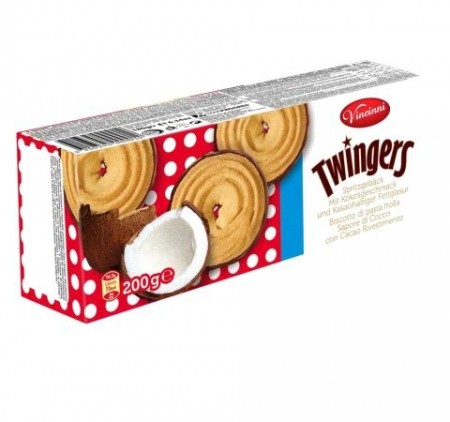 Vincinni Twingers Cocoa & Coconut Bread Rings 200gr 