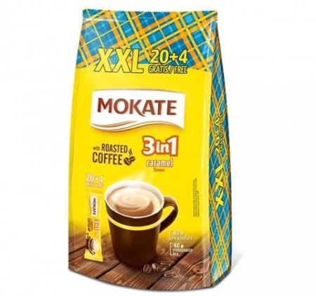 Mokate 3 in 1 Coffee Karamel XXL (17 gr x 24) 