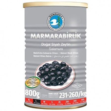  Marmarabirlik Svarte Oliven Tinn Hiper L 1200gr (1,2 KG)