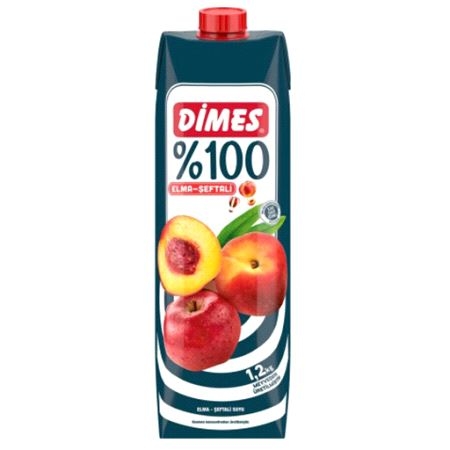 Dimes Premium 100% Apple & Peach Juice 1lt 