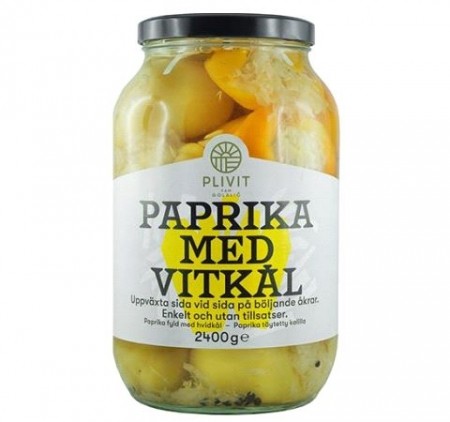 Plivit Paprika Fylte Med Vitkål 2400gr 