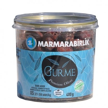 Marmarabirlik Svarte Oliven Gurme XS 400gr